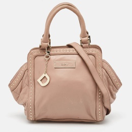 DKNY Old Rose Leather Studded Satchel 984804