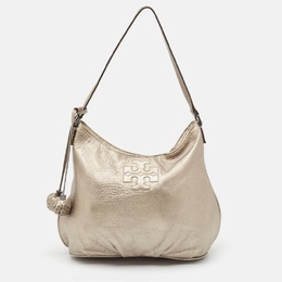 Tory Burch Metallic Leather Tassel Hobo 984003