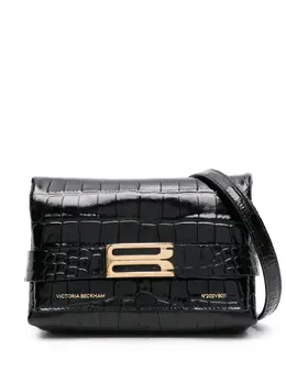 Victoria Beckham Frame embossed-crocodile crossbody bag 23891330