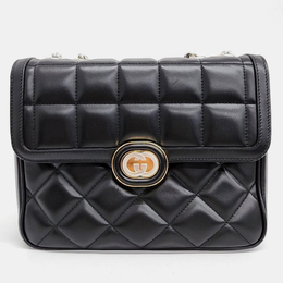 Gucci Black Leather Small Shoulder Bag 985815