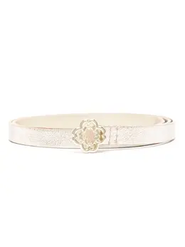 Maje Clover slim leather belt 23729898