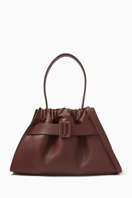 Boyy Scrunchy Satchel Bag in Grained Calfskin Leather 217384949_16
