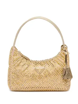 Prada Re-Edition crystal-embellished mini bag 23861638