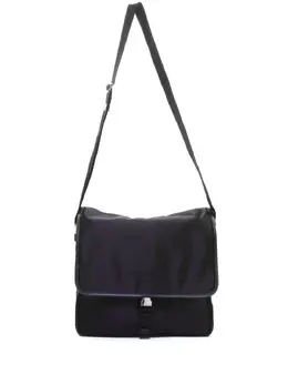 Prada logo-appliqué shoulder bag 23780789