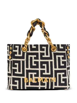Balmain small 1945 Soft jacquard tote bag 23828087