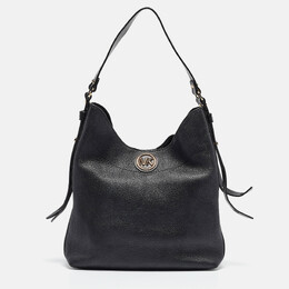 Michael Kors Black Pebbled Leather Large Bowery Shoulder Bag 1174131