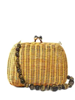 Serpui Lolita woven-wicker clutch bag 23900717
