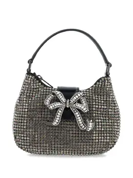 Self-Portrait Multi Rhinestone Crescent micro bag 24038387