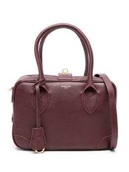 Golden Goose logo-stamp leather tote bag 23961180