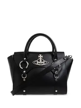 Vivienne Westwood Orb-plaque leather tote bag 23968678