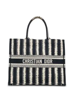 Christian Dior 2020 Large Striped Book tote bag 24100646