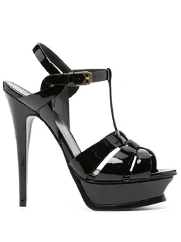 Saint Laurent 105mm Classic Tribute patent sandals 18397456