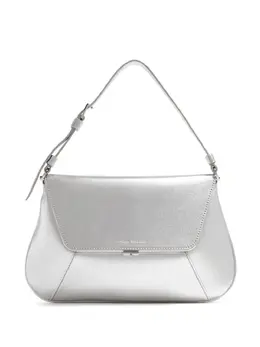 Amina Muaddi Ami metallic-effect leather bag 22363659