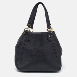 Michael Kors Black Leather Fulton Tote 995566