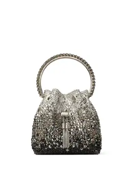 Jimmy Choo Bon Bon crystal-embellished shoulder bag 22465372