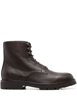 Brunello Cucinelli round-toe leather ankle boots 24058159