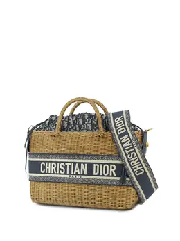 Christian Dior 2020-2023 Oblique Wicker Basket Bag satchel 24191961