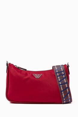 Emporio Armani Medium Baguette Crossbody Bag in Nylon 216681719_25