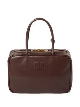 Miu Miu Beau logo-debossed leather bag 24123005