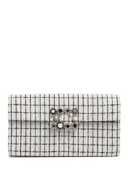 Roger Vivier Envelope Flower Buckle Clutch 80ivuw002-qjawmq2