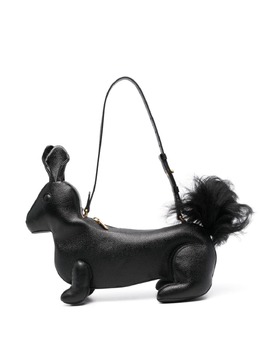 Thom Browne squirrel-motif leather shoulder bag 23905632