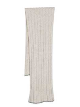 Brunello Cucinelli mélange-effect knitted scarf 23987632