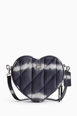 Coach FOLLOW Heart Quilted Crossbody Bag in Tie-Dye Leather 217291908_4067