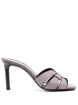 Saint Laurent Tribute 85mm leather sandals 19354886