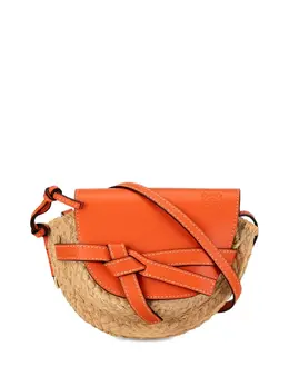 Loewe 2018 Mini Raffia Gate crossbody bag 24274644