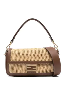 Fendi Baguette macramé-detail shoulder bag 24145953