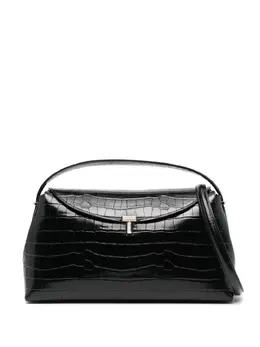 Toteme T-lock leather top handle bag 23720877