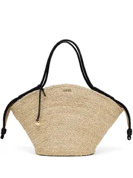 Loewe large Paseo raffia tote bag 24179010