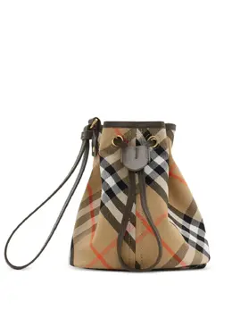 Burberry Check drawstring mini bag 24214708