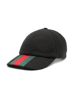 Gucci Web-stripe canvas baseball cap 24190035