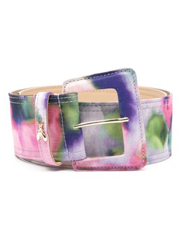 Patrizia Pepe watercolour-print buckled belt 23872368