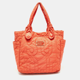 Marc Jacobs Orange Nylon Medium Pretty Tate Tote 1003794