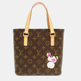 Louis Vuitton x Takashi Murakami Brown Canvas PM Vavin Tote Bag 1001888