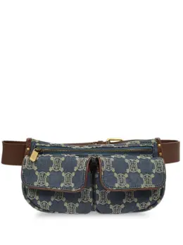 Celine 1990-2000s Macadam denim belt bag 24030509