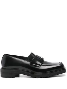 Patrizia Pepe Fly-plaque leather loafers 23871626
