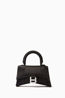 Balenciaga XSmall Hourglass Top Handle Bag in Satin 216836947_13