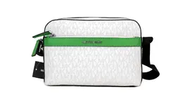 Michael Kors Cooper Small Bright White Palm Signature PVC Utility Crossbody Bag 90886