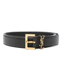 Saint Laurent Cassandre leather belt 17555866