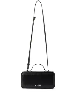 MSGM logo-print leather tote bag 23851022