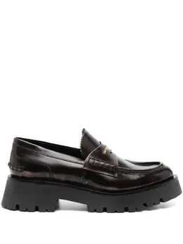 Alexander Wang Carter 45mm mid-heel leather loafers 24214153