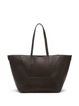 Brunello Cucinelli small BC Duo leather tote bag 24037666
