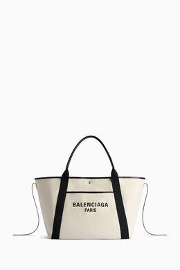 Balenciaga Large Biarritz Tote Bag in Cotton Canvas 217549255_7762