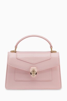 Bvlgari Small Serpenti Forever Top-handle Bag in Snakeskin Leather 217553110_5925
