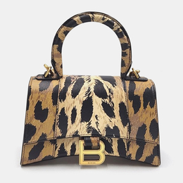 Balenciaga Printed Leather XS Hourglass Top Handle Bag 1007781