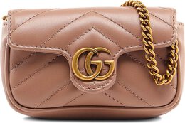 Сумка Gucci GG Marmont Chain Coin Purse Porcelain Rose, розовый 575161 dtdct 5729 | pink