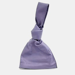 Bottega Veneta Purple Leather Mini Twist Top Handle Bag 1007636